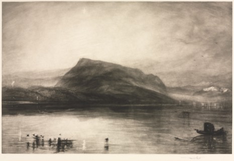 Mt. Rigi at Dawn, 1910. Creator: Frank Short (British, 1857-1945).