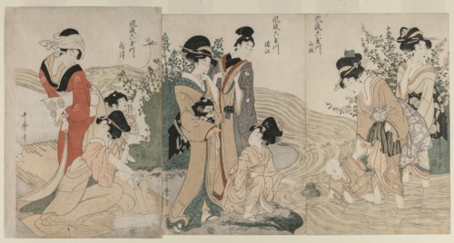 Musashi, Omi, Yamashiro, and Settsu Provinces ..., c. 1804. Creator: Kitagawa Utamaro (Japanese, 1753?-1806).