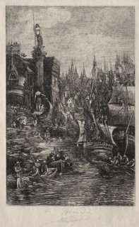 My Dream, 1883. Creator: Rodolphe Bresdin (French, 1822-1885); Bizolier.