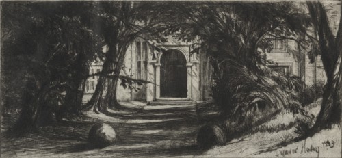 Mytton Hall, 1859. Creator: Francis Seymour Haden (British, 1818-1910).