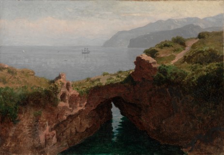 Natural Arch, Capri, 1856. Creator: William Stanley Haseltine (American, 1835-1900).