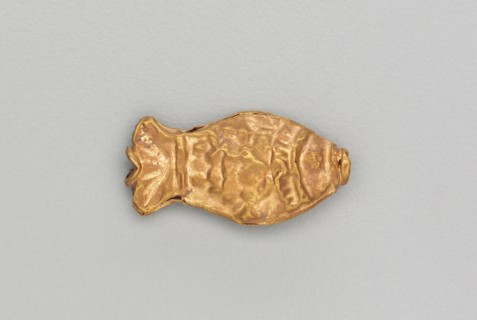 Necklace Bead in the Form of a Fish, 185-72 BC. Creator: Unknown.