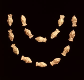 Necklace Beads in the Form of Fish, 185-72 BC. Creator: Unknown.