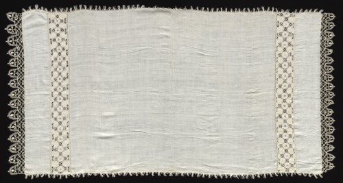 Needlepoint (Cutwork) and Bobbin Lace Cloth, 16th century. Creator: Unknown.