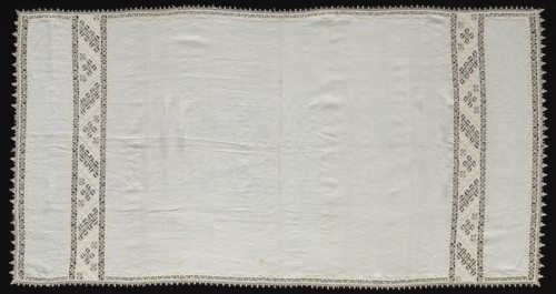 Needlepoint (Cutwork) and Bobbin Lace Cloth, 16th century. Creator: Unknown.