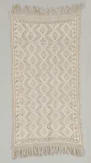 Needlepoint (Cutwork) and Bobbin Lace Table Cover, 16th-17th century. Creator: Unknown.