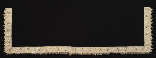 Needlepoint (Cutwork) Lace Edging for Sheet, 17th-18th century. Creator: Unknown.