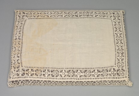 Needlepoint (Reticella) and Bobbin Lace Pillow Case, 17th-18th century. Creator: Unknown.
