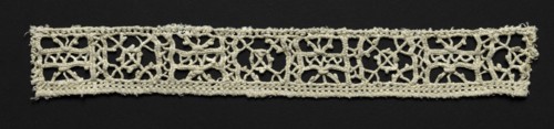 Needlepoint (Reticella) Lace Insertion, 17th century. Creator: Unknown.