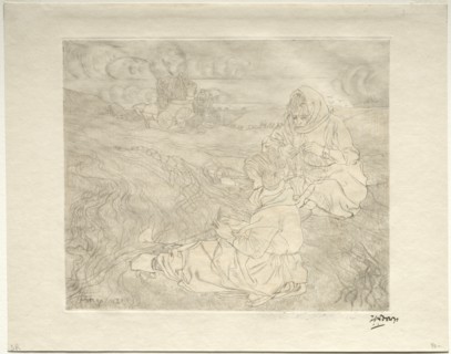 Net Menders, 1899. Creator: Jan Toorop (Dutch, 1858-1928).