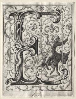 New ABC Booklet: E, 1627. Creator: Lucas Kilian (German, 1579-1637).