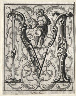 New ABC Booklet: M, 1627. Creator: Lucas Kilian (German, 1579-1637).