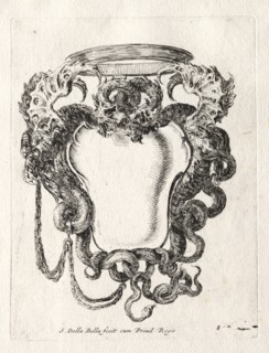 New Model for a Cartouche, 1647. Creator: Stefano Della Bella (Italian, 1610-1664).