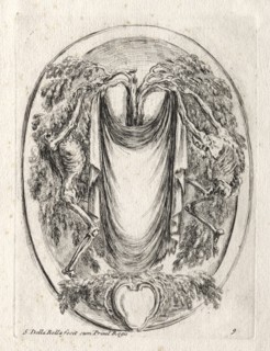 New Model for a Cartouche, 1647. Creator: Stefano Della Bella (Italian, 1610-1664).