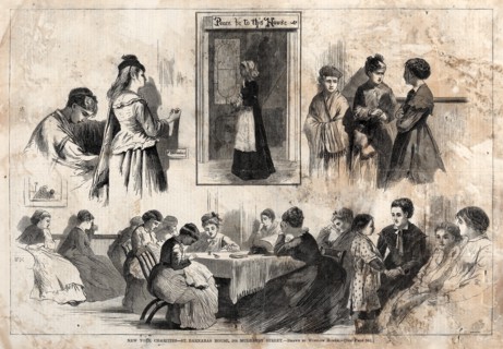 New York Charities - St. Barnabas House, 304 Mulberry Street, 1874. Creator: Winslow Homer (American, 1836-1910).