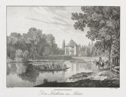 Nieder-oesterreich, Das Lusthaus im Prater. Creator: Jakob Alt (Austrian, 1789-1872).