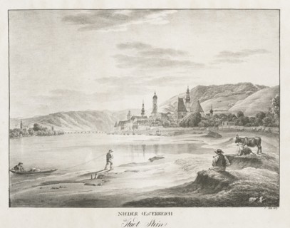 Nieder-oesterreich, Stadt Stein, 1819. Creator: Jakob Alt (Austrian, 1789-1872).