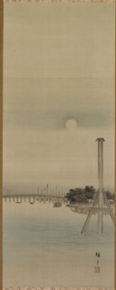 Night Scene on the Sumida River, 1800s. Creator: Ando Hiroshige (Japanese, 1797-1858).
