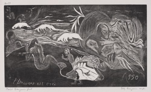 Noa Noa: LUnivers est créé (The Universe is Created), 1893-94. Creator: Paul Gauguin (French, 1848-1903).