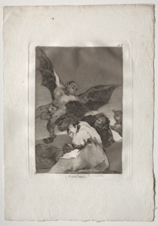 Ochenta Caprichos: Tale-Bearers-Blasts of Wind, 1793-1798. Creator: Francisco de Goya (Spanish, 1746-1828).