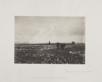 Officers on the Lookout at Cathcart's Hill, 1855. Creator: Roger Fenton (British, 1819-1869).