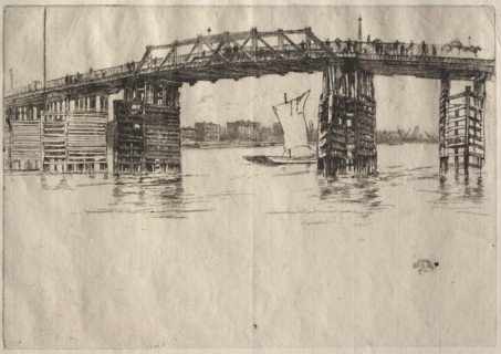 Old Battersea Bridge. Creator: James McNeill Whistler (American, 1834-1903).