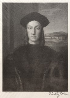 Old Italian Masters: Guidobaldo di Montefeltro, Duke of Urbino, 1888-1892. Creator: Timothy Cole (American, 1852-1931).