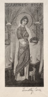 Old Italian Masters: St. Agnes , 1888-1892. Creator: Timothy Cole (American, 1852-1931).