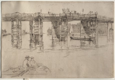 Old Putney Bridge, 1879. Creator: James McNeill Whistler (American, 1834-1903).