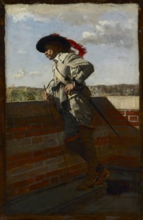 On a Terrace, 1867. Creator: Ernest Meissonier (French, 1815-1891).