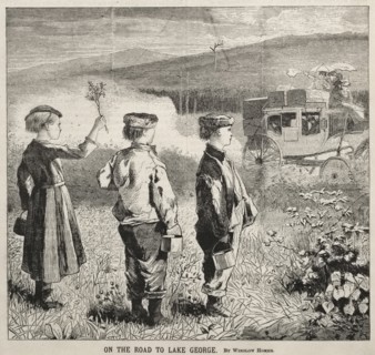 On the Road to Lake George, 1869. Creator: Winslow Homer (American, 1836-1910).