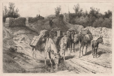 On the Road to Santa Fe. Creator: Peter Moran (American, 1841-1914).
