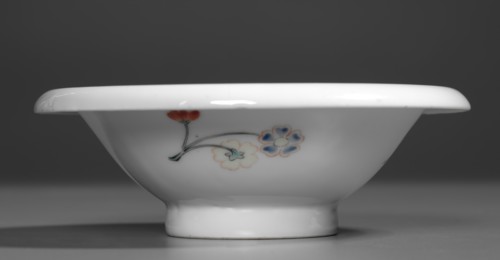 One of a Pair of Bowls with Flowers and Branches: Kakiemon Ware, early 18th century. Creator: Unknown.