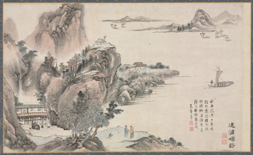 One of Eight Views of Xiao and Xiang Rivers, 1788. Creator: Tani Bunch? (Japanese, 1763-1841).