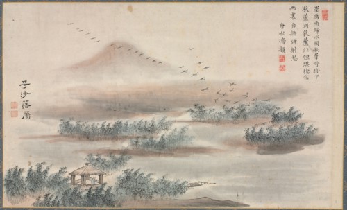 One of Eight Views of Xiao and Xiang Rivers, 1788. Creator: Tani Bunch? (Japanese, 1763-1841).