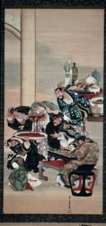 Operating on Guanyu's Arm, 1840s. Creator: Katsushika ?i (Japanese, about 1800-after 1857).