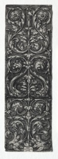 Ornament Design with Fishes, 1552. Creator: Heinrich Aldegrever (German, 1502-1555/61).