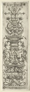 Ornament Fillet with Candelabre-Ornament. Creator: Daniel I Hopfer (German, c. 1470-1536).