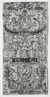 Ornament Panel Inscribed Victoria Augusta, c. 1507. Creator: Nicoletto da Modena (Italian).