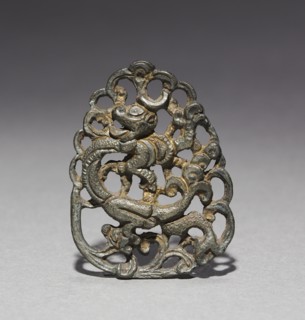 Ornament with Lotus and Mandarin Duck Design, 1100s. Creator: Unknown.