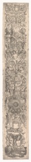 Ornamental Panel: Triton Ridden by a Child, c. 1505-1515. Creator: Giovanni Pietro da Birago (Italian, active c. 1471-1513).