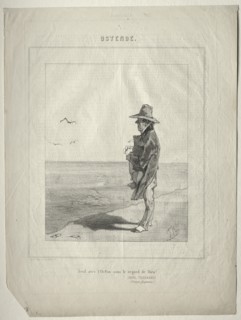 Ostend. Seul avec locean sous le regard de Dieu!. Creator: Félicien Rops (Belgian, 1833-1898).