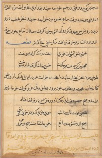 Page from Tales of a Parrot (Tuti-nama): text page, c. 1560. Creator: Unknown.