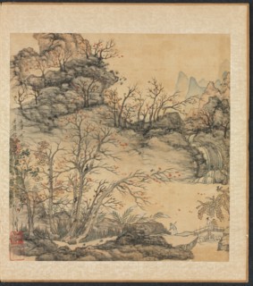 Paintings after Ancient Masters: Autumn Landscape, 1598-1652. Creator: Chen Hongshou (Chinese, 1598/99-1652).