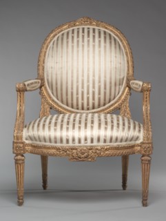Pair of Armchairs (Fauteuils), c. 1765. Creator: Jean-Baptiste II Tilliard (French, 1797).