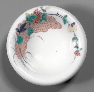 Pair of Bowls with Flowers and Branches: Kakiemon Ware, early 18th century. Creator: Unknown.
