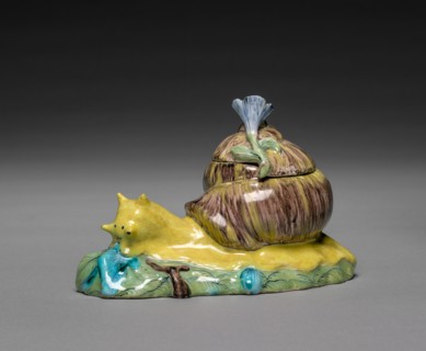 Pair of Covered Boxes in the Form of Snails, c. 1750. Creator: Strasbourg Factory (French).