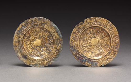 Pair of Ear Ornaments, c. 800-1370. Creator: Unknown.