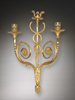 Pair of Louis XVI Style Candle Brackets, c. 1775-1790. Creator: Unknown.