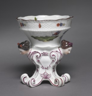 Pair of Salts from the Sulkowsky Service, 1735-1756. Creator: Meissen Porcelain Factory (German).